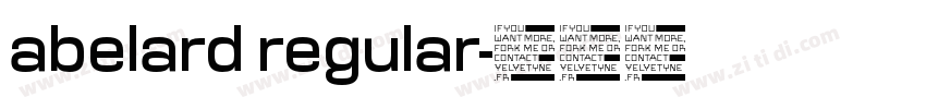 abelard regular字体转换